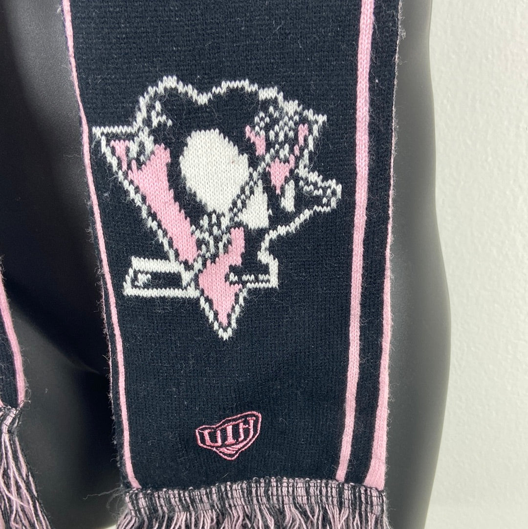 Pittsburgh Penguins NHL Old Time Hockey Pink Winter Scarf